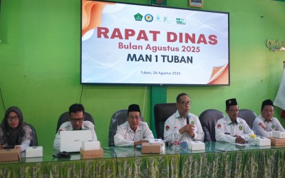 MAN 1 Tuban Gelar Rapat Dinas dan Evaluasi Bulanan